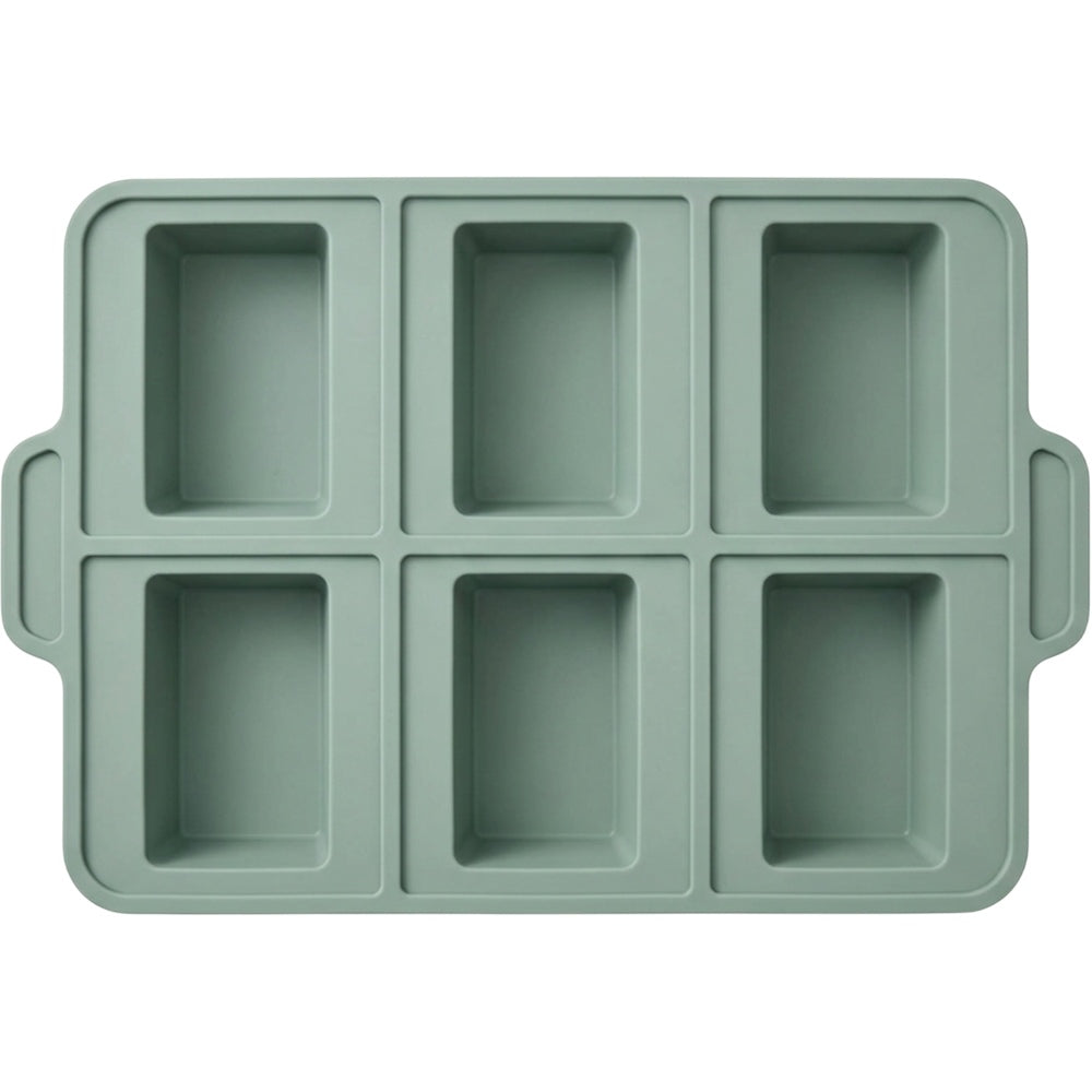 Zdvgf Loafgrid Silicone Mini Loaf Baking Mold 6 Cavity Sage - Product view