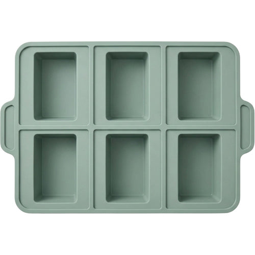 Zdvgf Loafgrid Silicone Mini Loaf Baking Mold 6 Cavity Sage - Product view